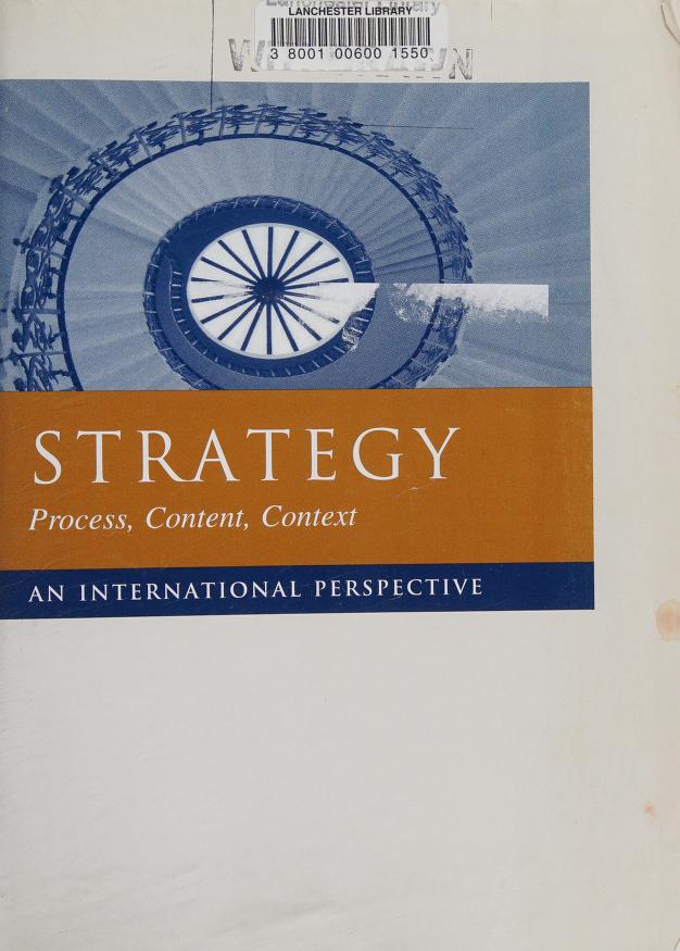 Strategy : process, content, context ; an international
